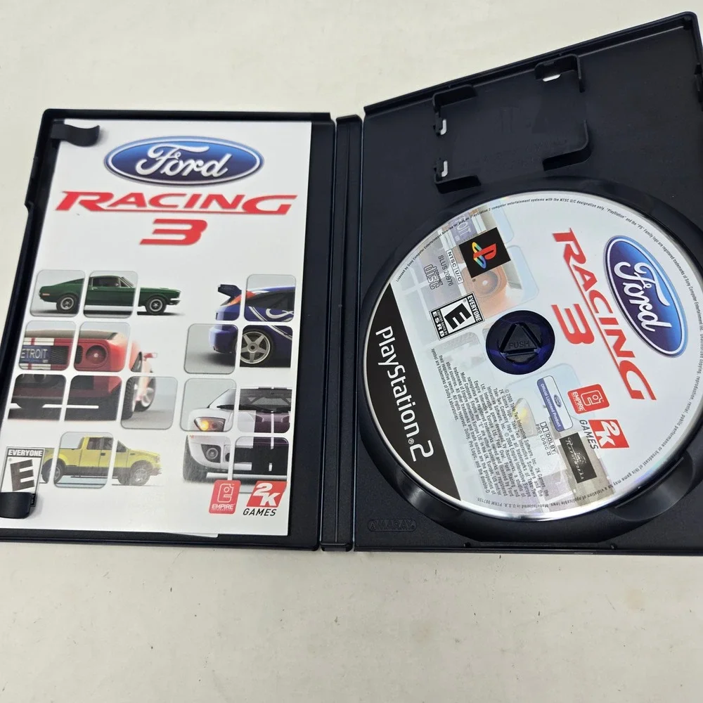 Ford Racing 3 Sony PlayStation 2 PS2 2005 CIB Blue Disc Complete with‎ Manual